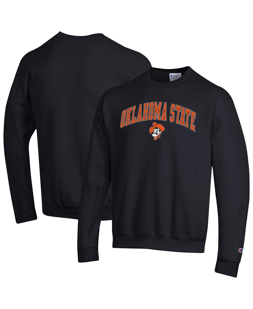 Мужской свитшот Champion Black Oklahoma State Cowboys Arch Over Logo Pullover
