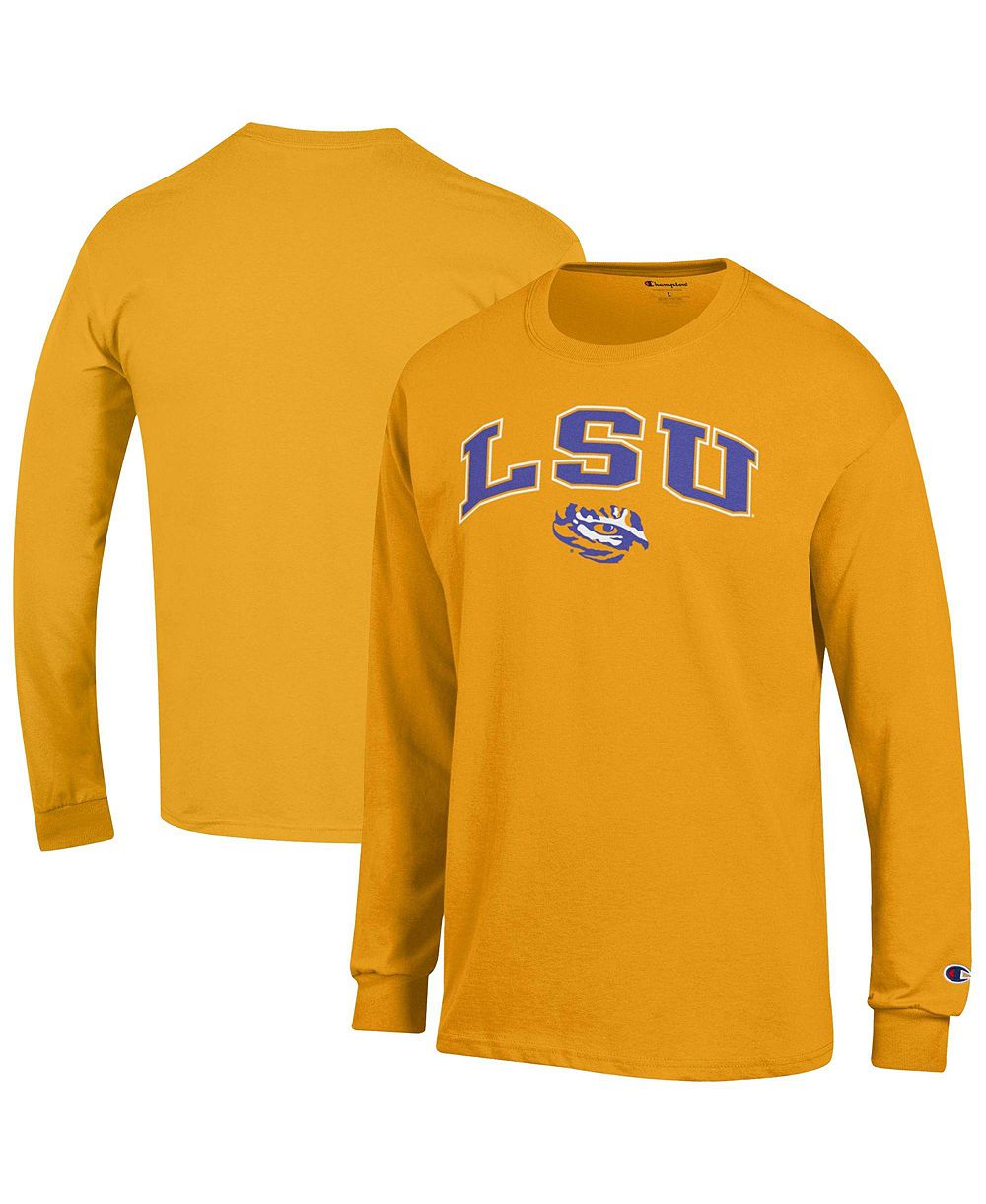 Champion Men's Champion Gold LSU Tigers Arch Over Logo Long Sleeve T-Shirt