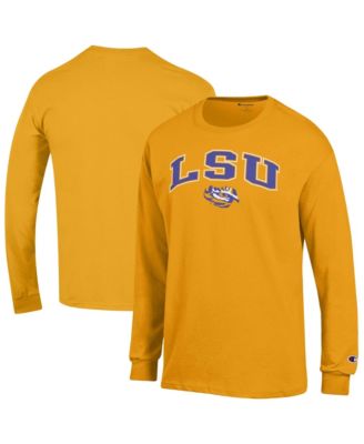 Champion Men's Champion Gold LSU Tigers Arch Over Logo Long Sleeve T-Shirt