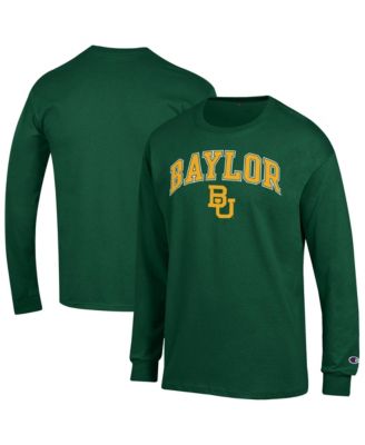 Champion Мужская футболка Champion Green Baylor Bears Arch Over Logo Long sleeves