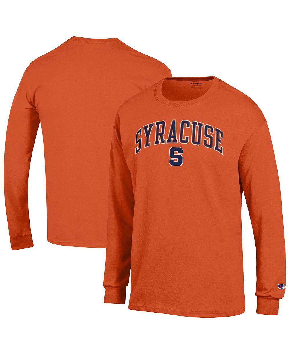 Champion Men's Champion Orange Syracuse Orange Arch Over Logo Long Sleeve T-Shirt