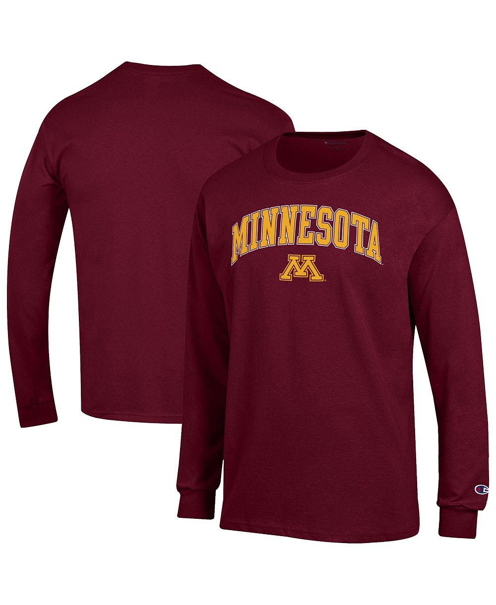 Champion Men's Champion Maroon Minnesota Golden Gophers Arch Over Logo Long Sleeve T-Shirt