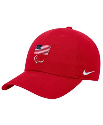 Детская кепка Nike Red U.S. Paralympics Crest Logo Club Adjustable