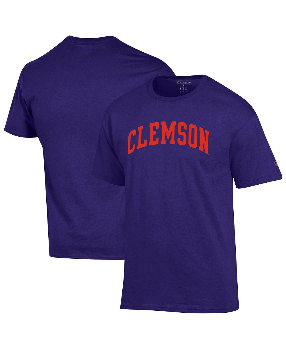Мужская футболка Champion Purple Clemson Tigers Basic Arch