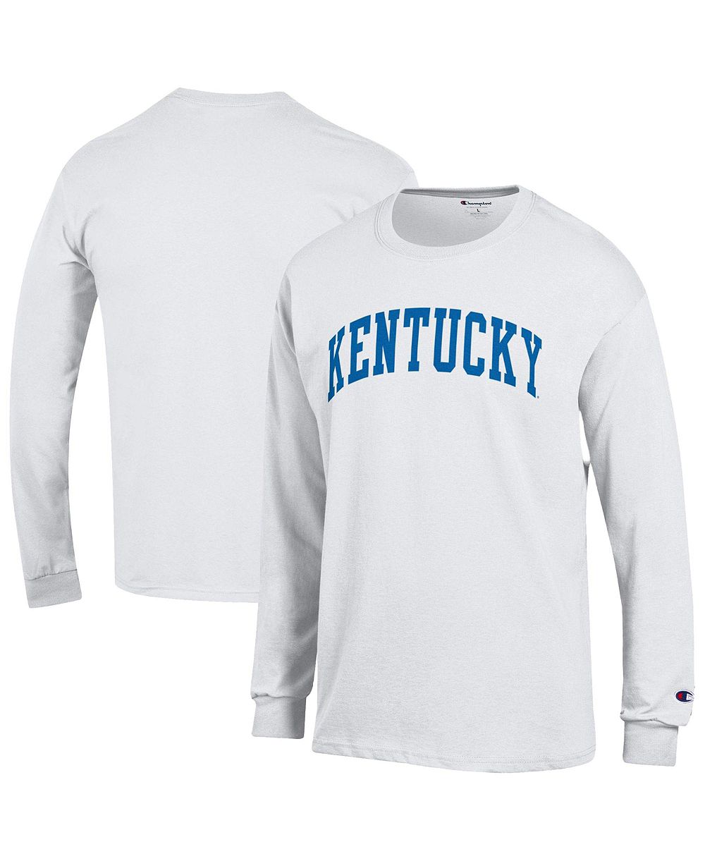 Champion Men's White Kentucky Wildcats Basic Arch Long Sleeve T-Shirt