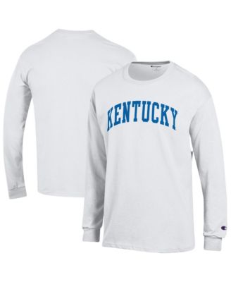 Champion Мужская белая футболка Kentucky Wildcats Basic Arch с длинным рукавом