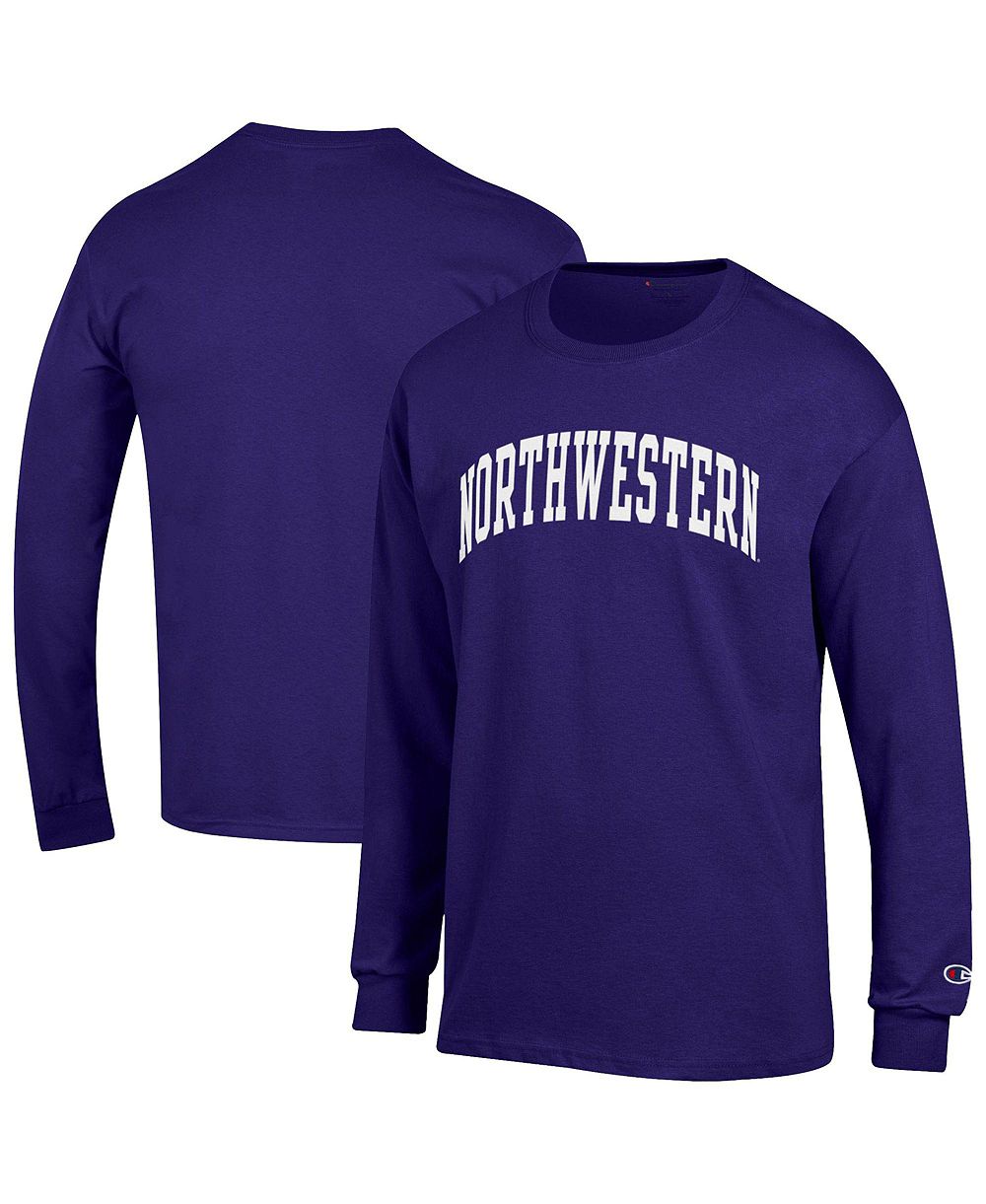 Champion Men's Purple Northwestern Wildcats Basic Arch Long Sleeve T-Shirt