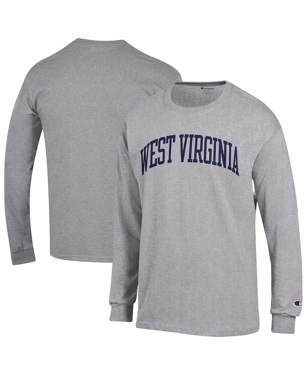 Мужская футболка Champion Heather Gray West Virginia Mountaineers Basic Arch