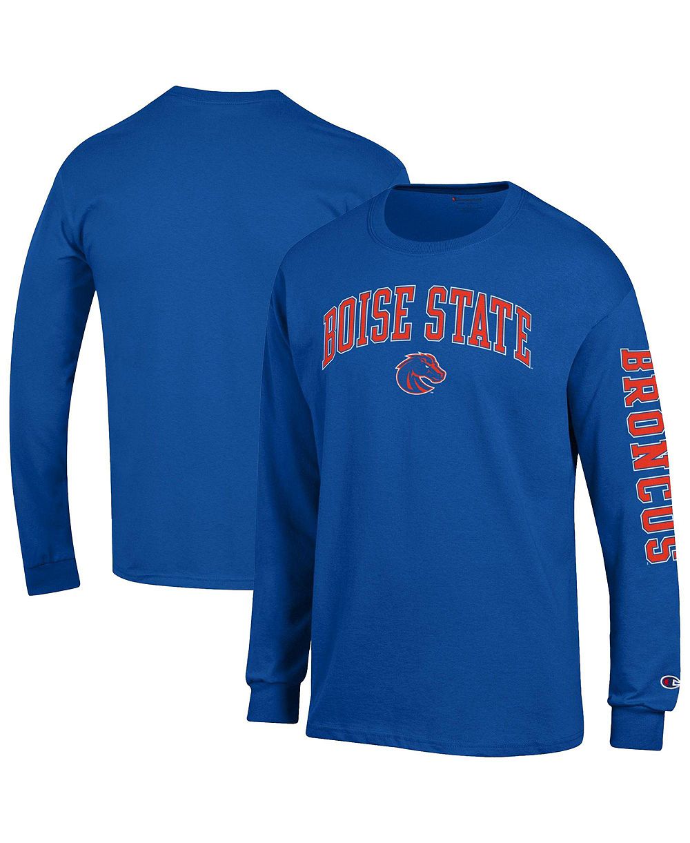 Champion Men's Royal Boise State Broncos Arch Over Logo 2-Hit Long Sleeve T-Shirt