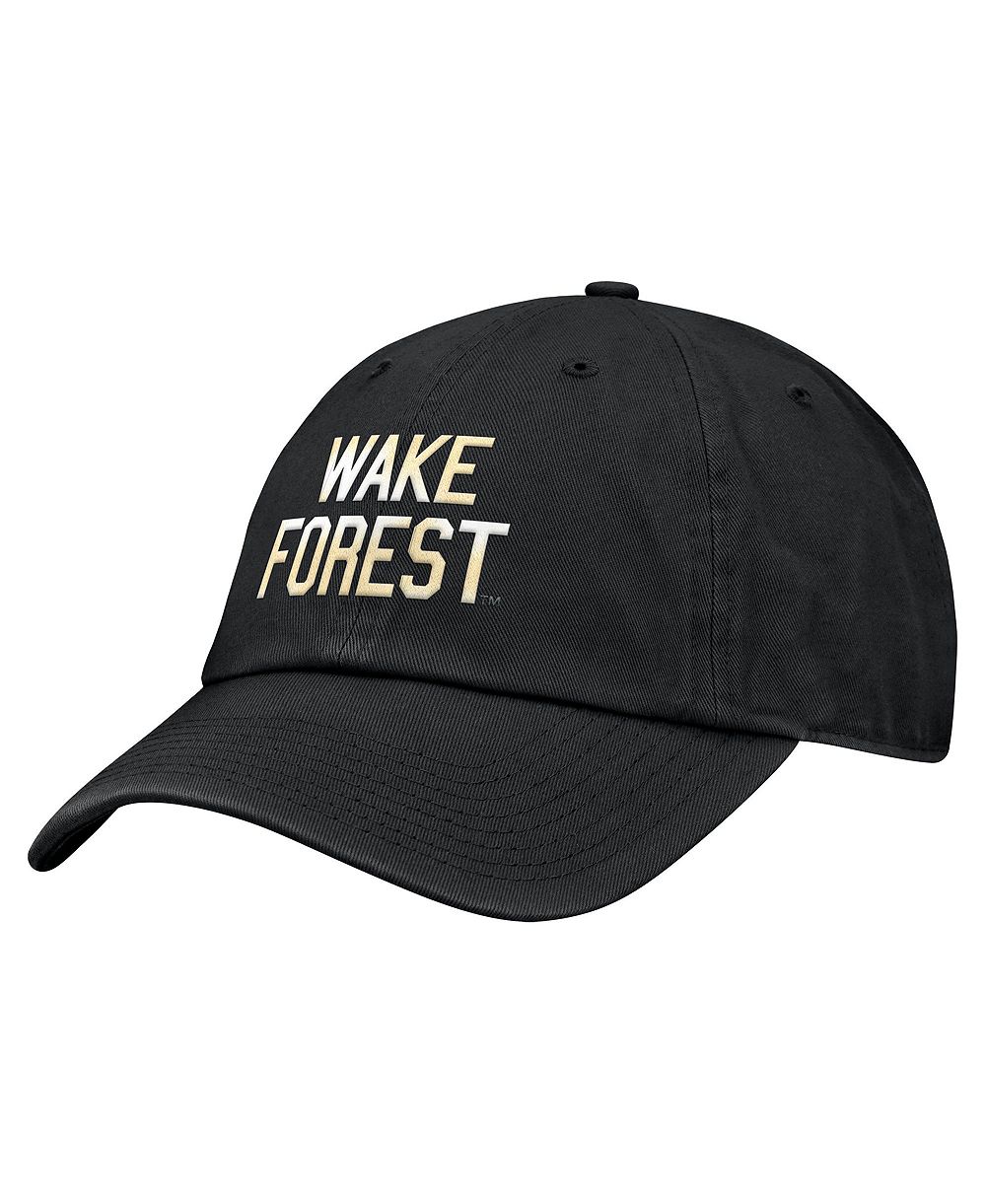 Nike Мужская черная регулируемая кепка Wake Forest Demon Deacons Club