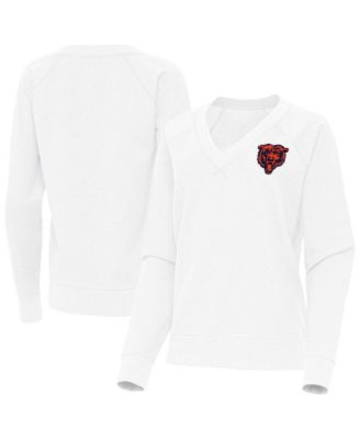 Antigua Women's Chicago Bears V-Neck Long Sleeve Tri-Blend T-Shirt