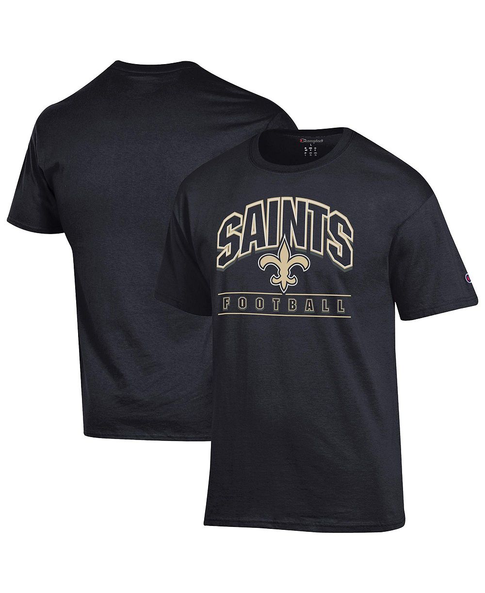 Champion Men's Black New Orleans Saints Football T-Shirt