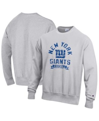Champion Men's Heather Gray New York Giants Reverse Weave Fleece Pullover Sweatshirt