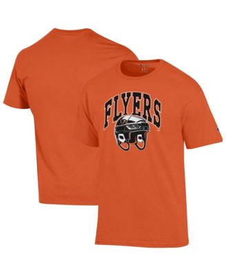 Мужская футболка Champion Orange Philadelphia Flyers Helmet
