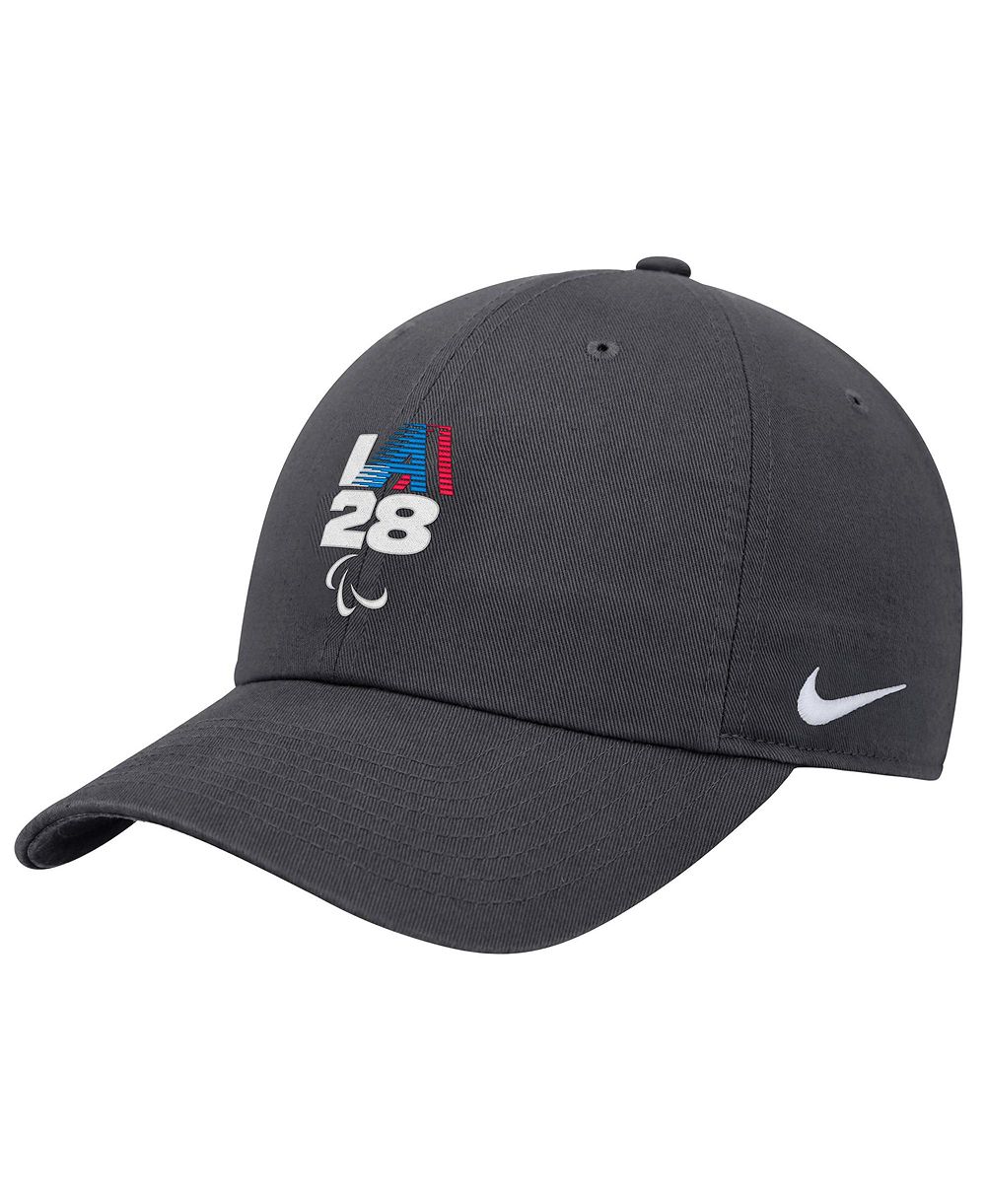 Кепка Nike Big Boys and Girls Anthracite LA28 Summer Paralympics Retro Stripe Club