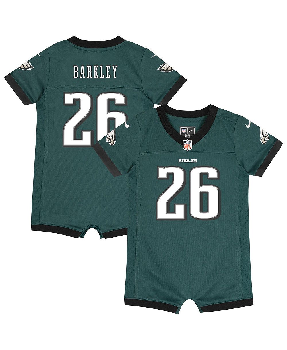 Nike комбинезон-джерси Saquon Barkley Philadelphia Eagles для мальчиков и девочек, темно-зеленый
