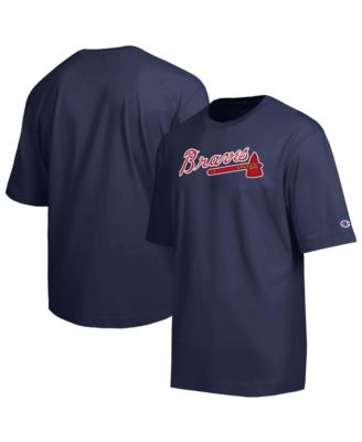 Champion Men's Navy Atlanta Braves All Star Chenille Wordmark T-Shirt