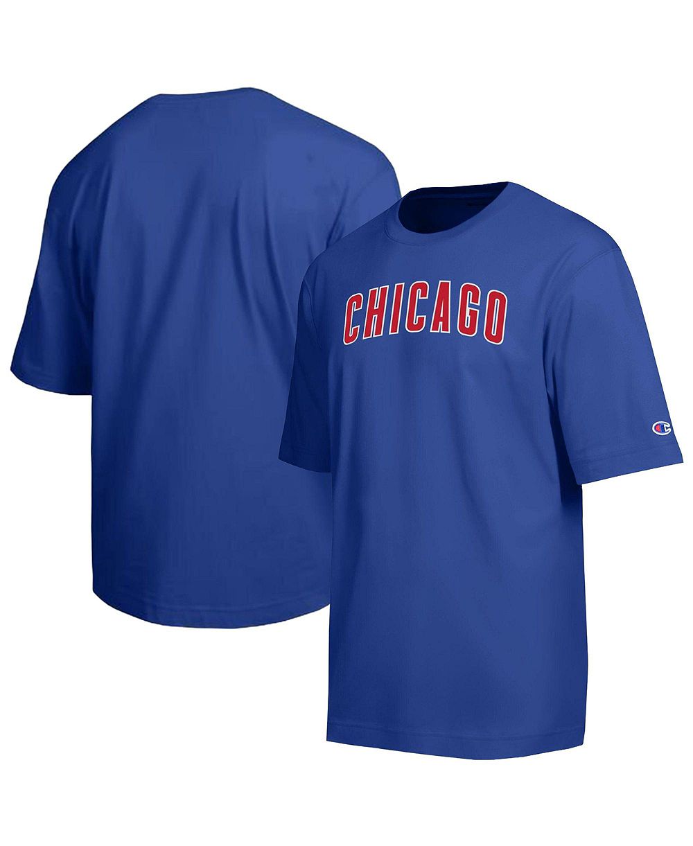 Мужская футболка Champion Royal Chicago Cubs All Star Chenille Wordmark