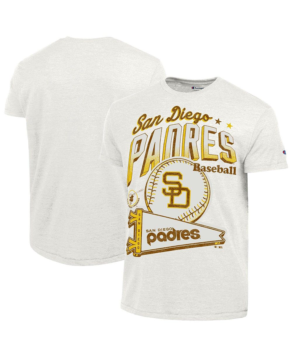 Champion Men's White San Diego Padres Winning Tradition Cooperstown Tri-Blend T-Shirt