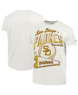 Champion Мужская футболка Champion White San Diego Padres Winning Tradition Cooperstown Tri-Blend