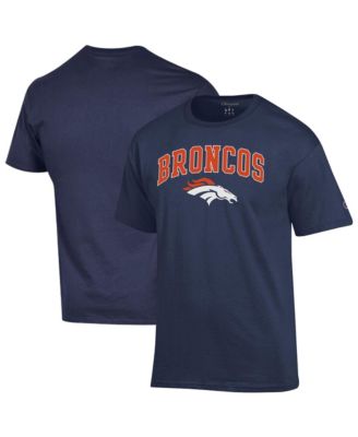 Champion Men's Navy Denver Broncos Arch Over Logo T-Shirt