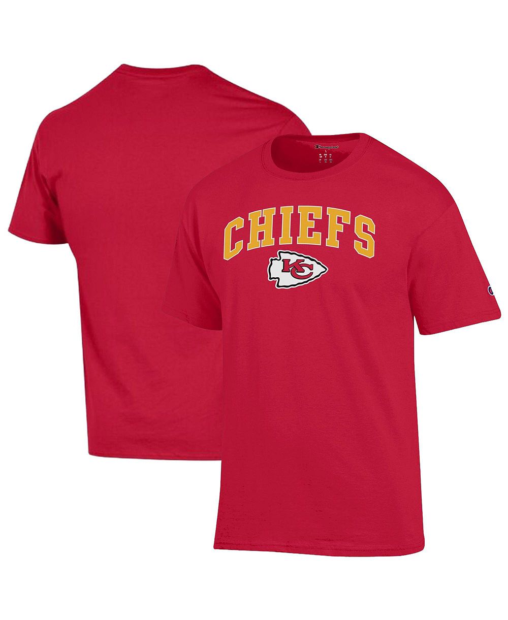 Мужская футболка Champion Red Kansas City Chiefs Arch Over Logo
