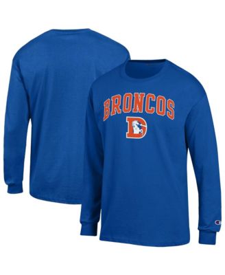 Champion Men's Royal Denver Broncos Arch Over Logo Long Sleeve T-Shirt