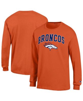 Мужская футболка Champion Denver Broncos Arch Over Logo Long sleeves Orange