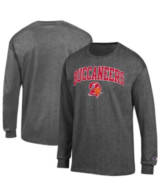 Champion Men's Heather Charcoal Tampa Bay Buccaneers Arch Over Logo Long Sleeve T-Shirt
