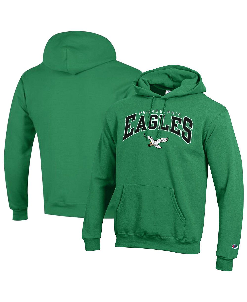 Мужское худи Champion Kelly Green Philadelphia Eagles Power Blend с логотипом