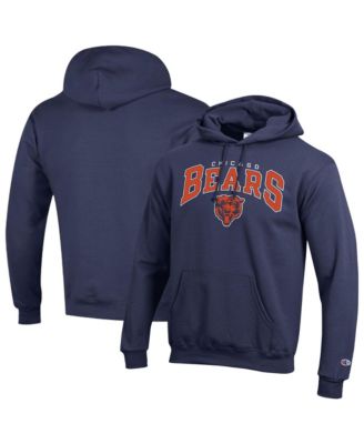 Champion Men's Navy Chicago Bears Power Blend Arch over Logo Hoodie
