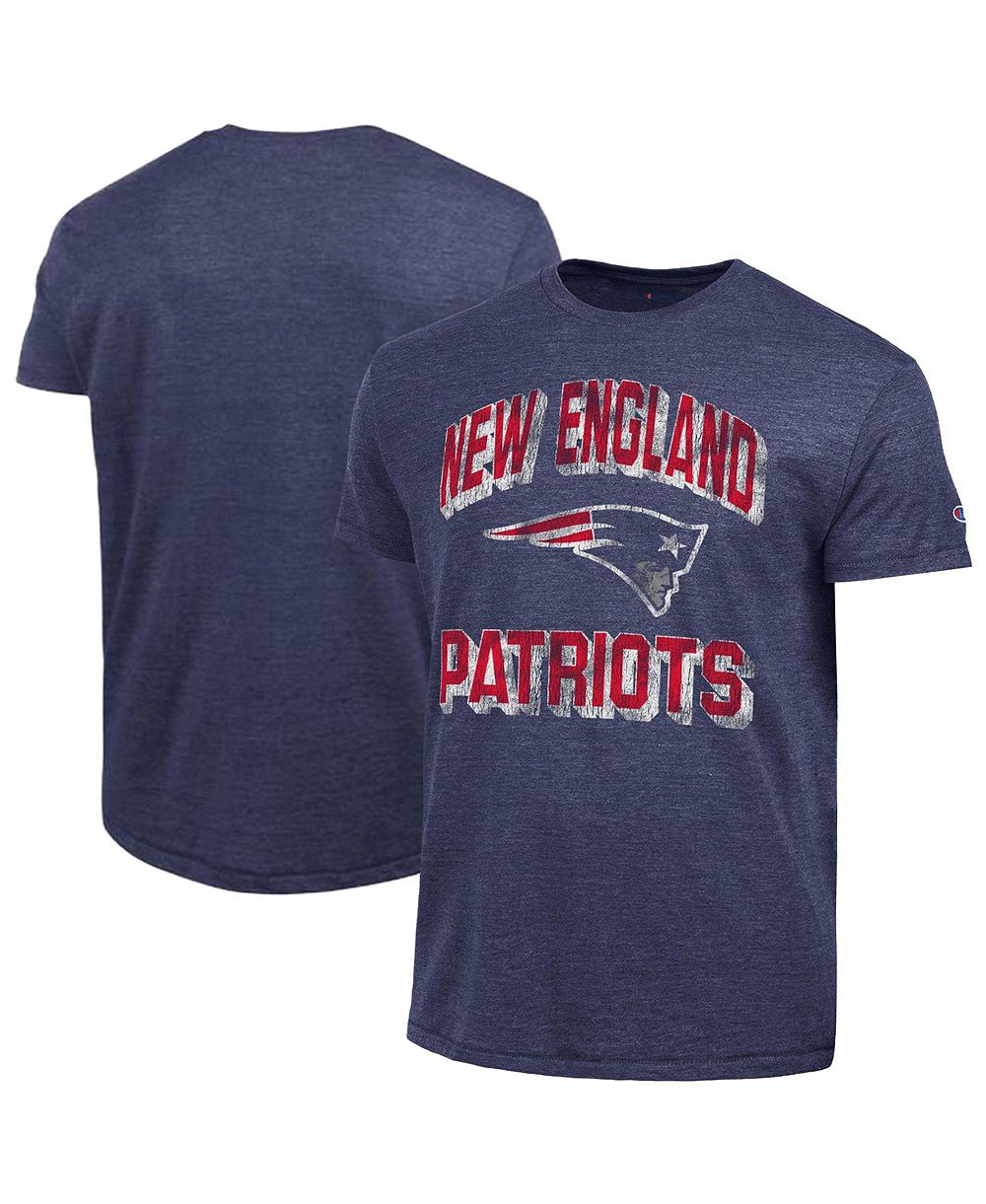 Мужская футболка Champion Navy New England Patriots Ultimate Tri-Blend