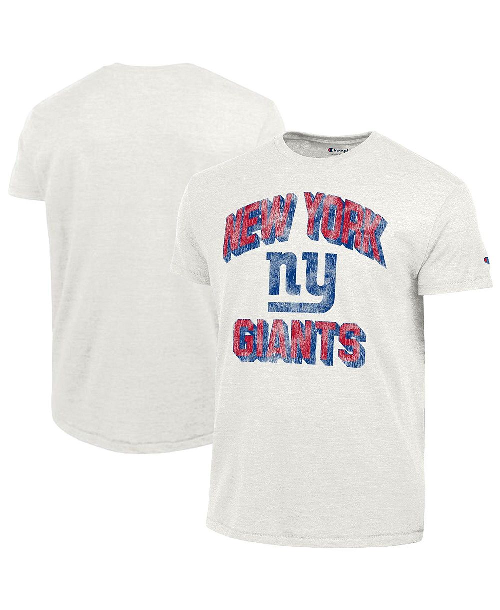 Мужская трикотажная футболка Champion White New York Giants Ultimate Tri-Blend