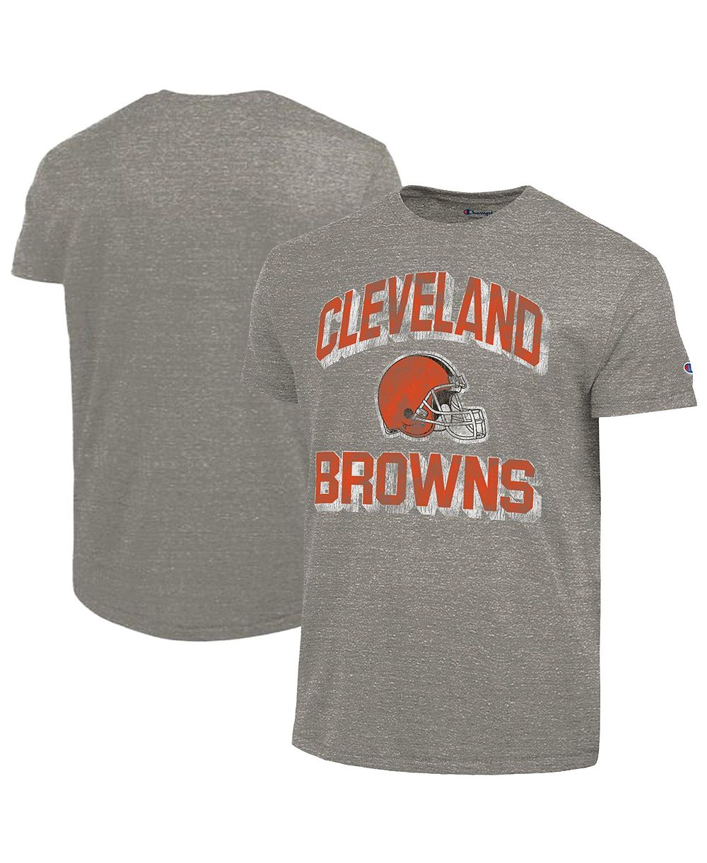 Мужская футболка Champion Cleveland Browns Ultimate Tri-Blend угольного цвета