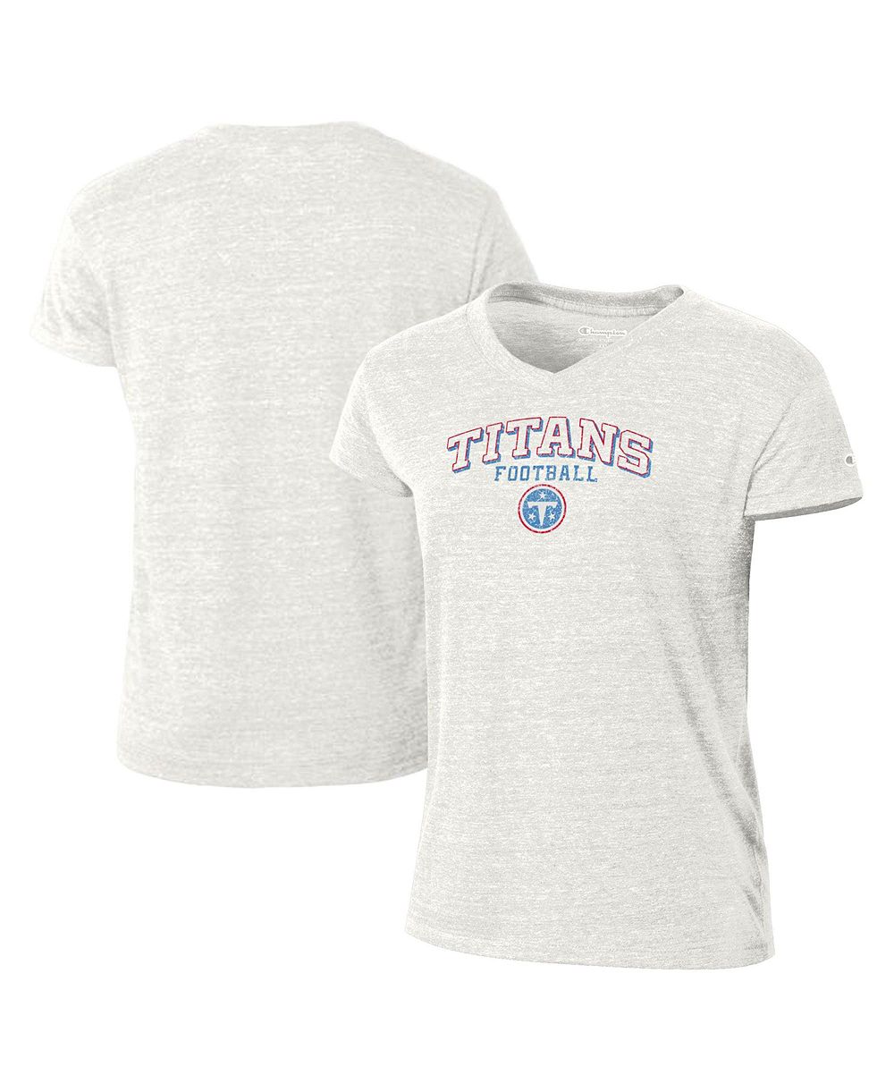 Женская футболка Champion Tennessee Titans Triumph Tri-Blend V-Neck