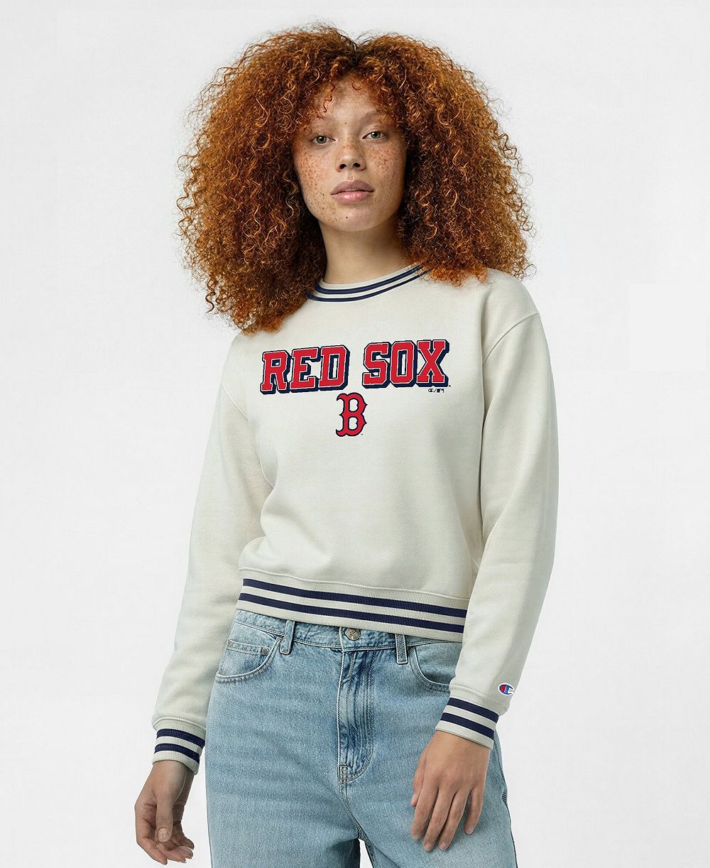 Женское худи Champion Boston Red Sox Long-Sleeve Pullover Reverse Weave