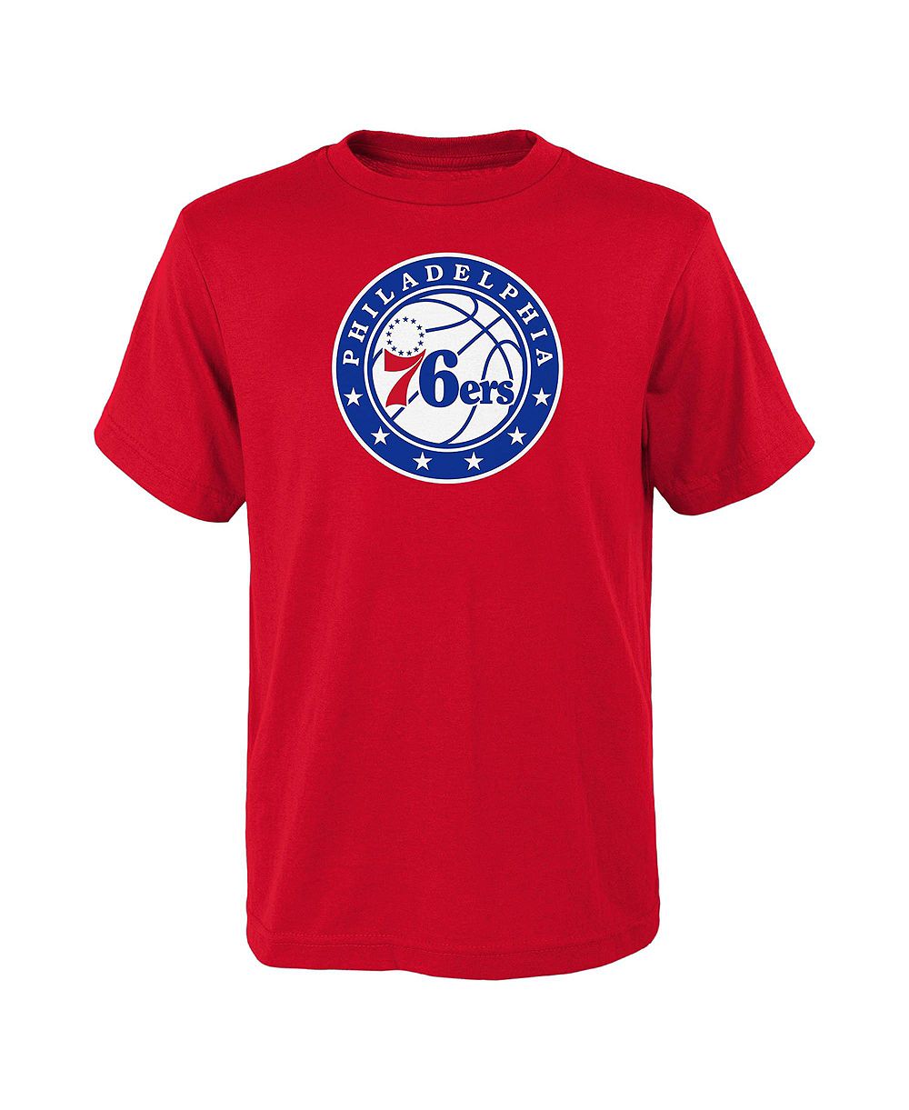 Outerstuff детская футболка с основным логотипом Philadelphia 76ers, красная