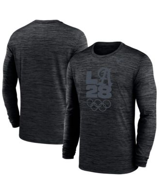 Nike Men's Black LA28 Summer Olympics Team Issue Velocity Dri-FIT Long Sleeve T-Shirt