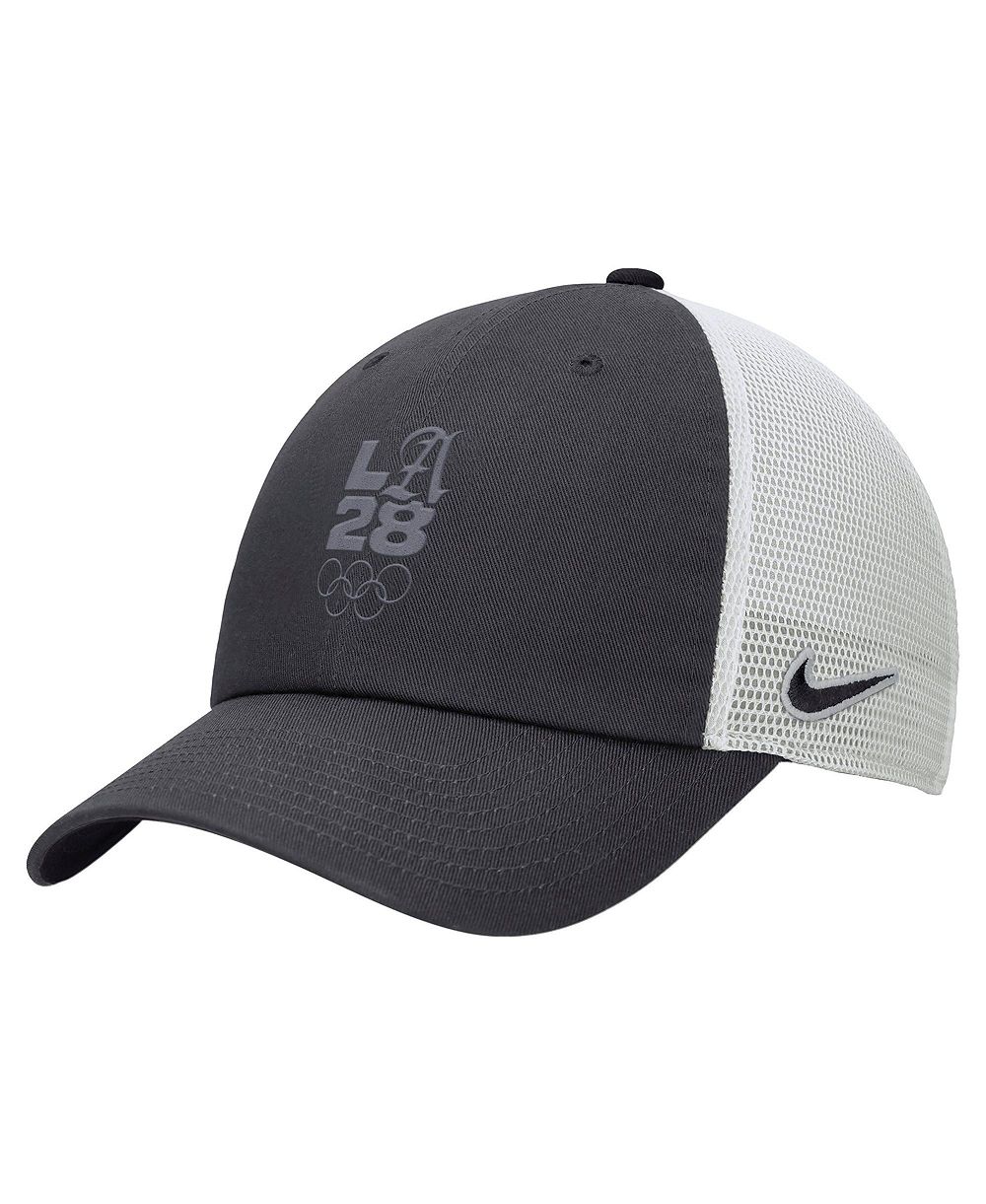 Nike Мужская регулируемая кепка-шестигранник LA28 Летних Олимпийских игр Anthracite/White