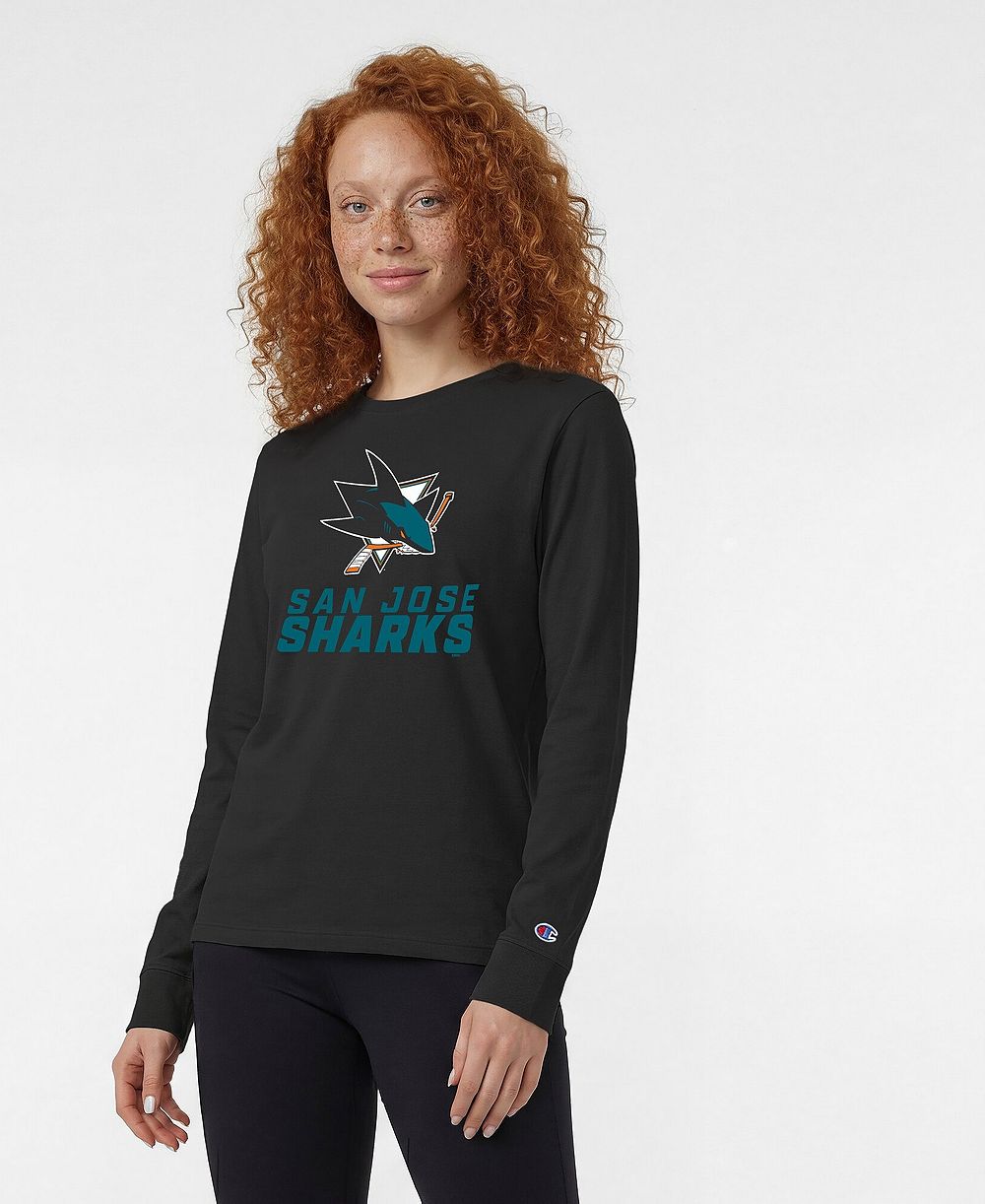 Женская футболка Champion San Jose Sharks Long-Sleeve