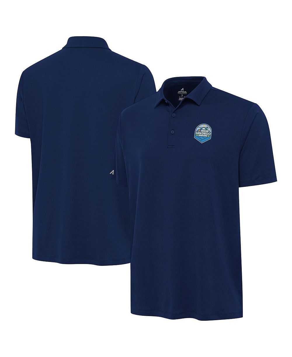 Antigua Men's Navy NASCAR San Diego Weekend Reprocess Polo Shirt