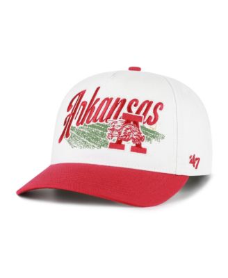 Мужская и женская кепка '47 Brand Natural Arkansas Razorbacks Saturday Capsule Enfield Hitch Adjustable