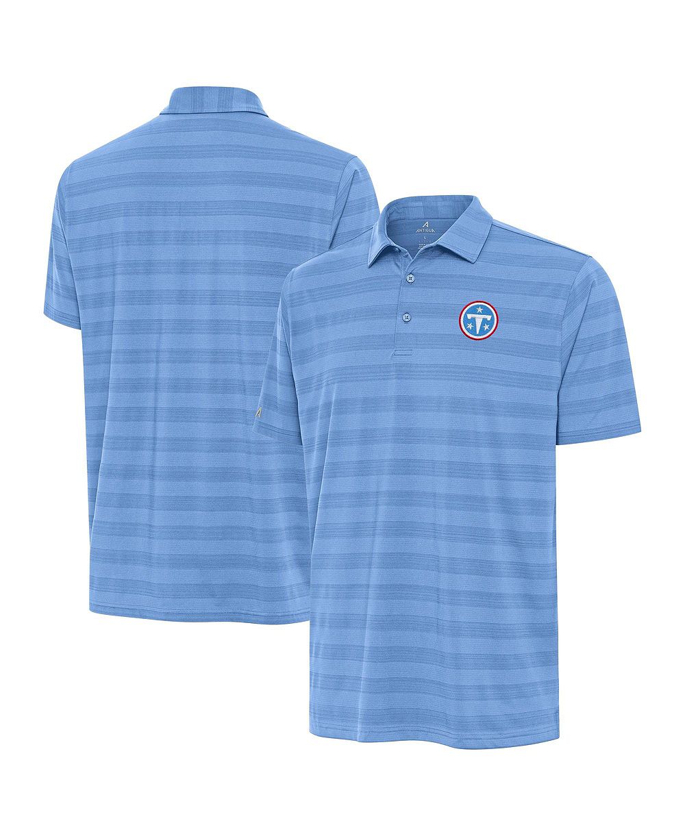 Поло Antigua Men's Light Blue Tennessee Titans Tunnel