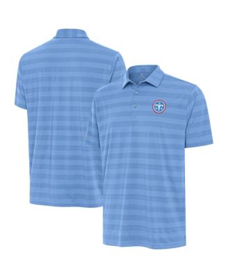 Поло Antigua Men's Light Blue Tennessee Titans Tunnel