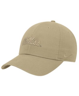 Мужская регулируемая кепка Nike бежевого цвета Ole Miss Rebels Club