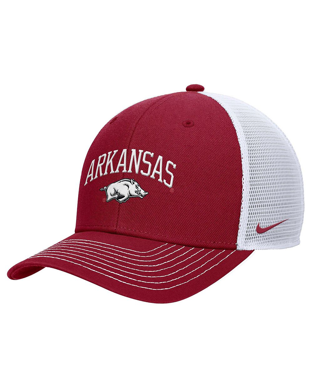 Nike мужская регулируемая кепка-траккер Cardinal Arkansas Razorbacks Rise