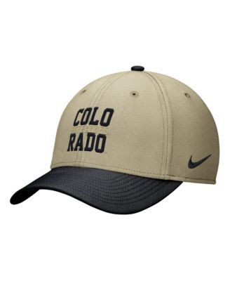 Nike Men's Beige/Black Colorado Buffaloes Dri-FIT SwooshFlex Hat
