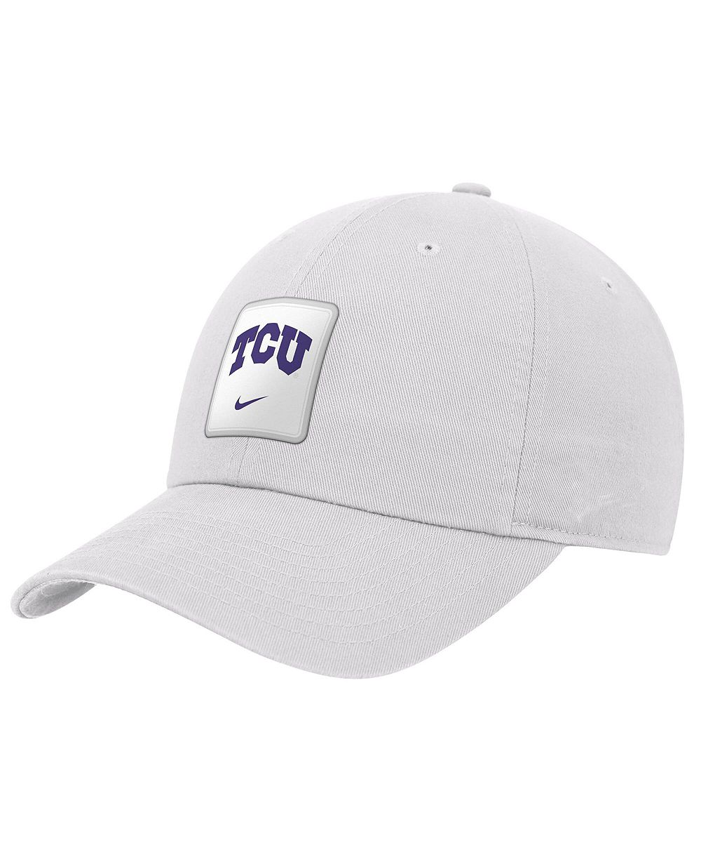Nike мужская регулируемая кепка TCU Horned Frogs 2026 On-Field Club белого цвета