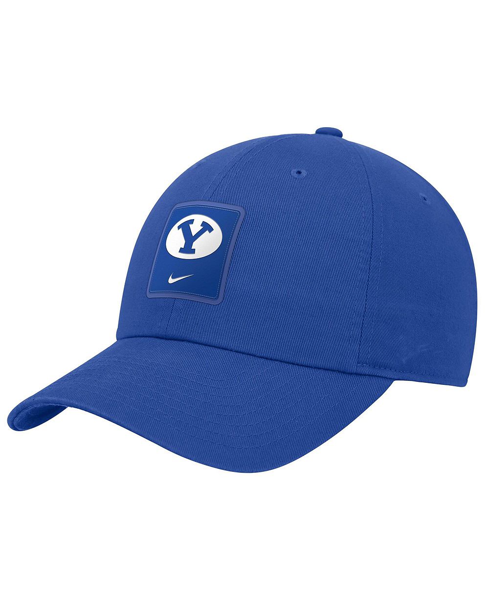 Nike мужская регулируемая кепка BYU Cougars 2026 королевского синего цвета