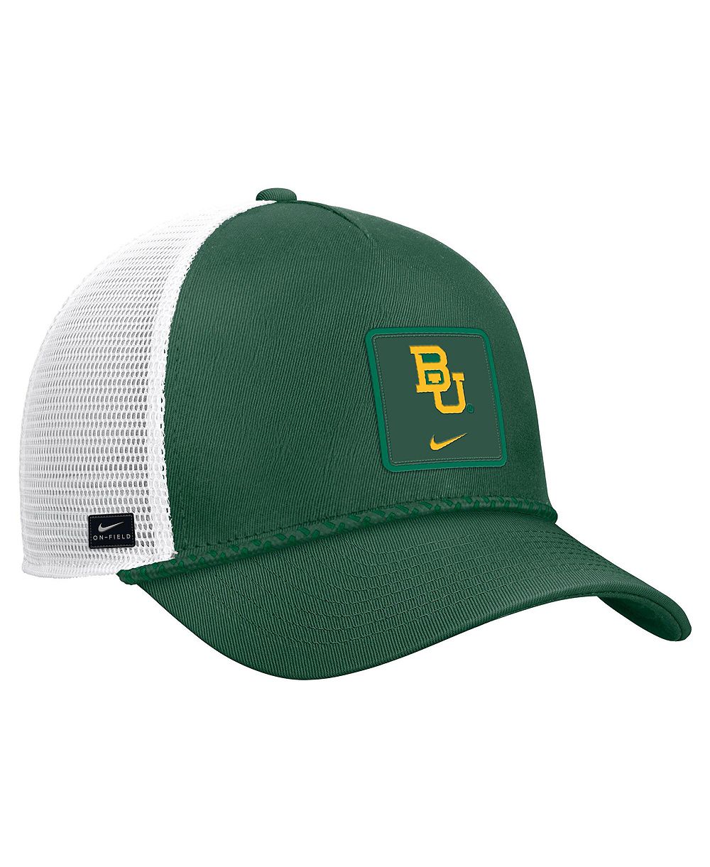 Nike Men's Green Baylor Bears 2026 On-Field Rope Adjustable Trucker Hat